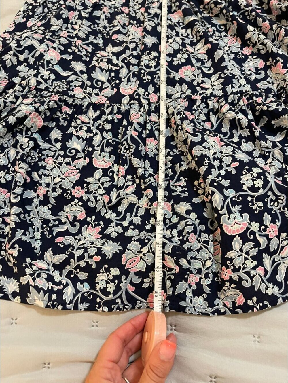 NWOT XS J Crew V-Neck Ruffle Mini Dress in Floral Fields Print Long Sleeve - Picture 7 of 9